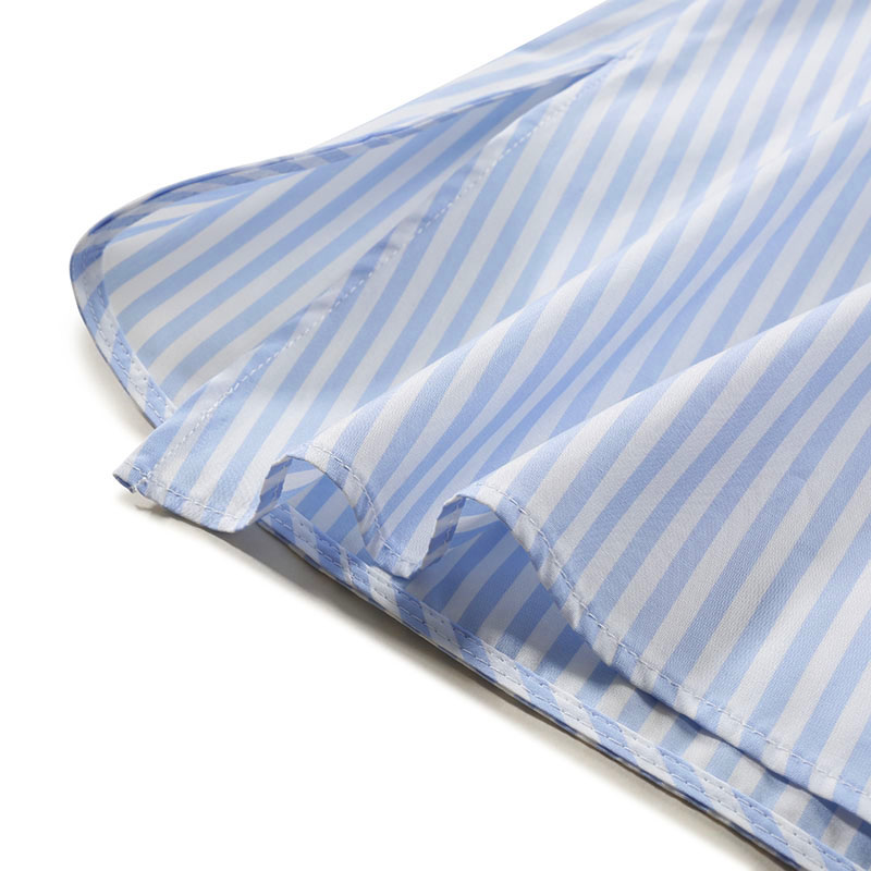 Details for (W) WEEKEND MaxMara Fufy Kemeja Garis Lengan Panjang Wanita Biru Muda 1511105106034-FUFY