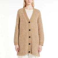 Lookbook (W) WEEKEND MaxMara FW22 駝色羊駝毛混紡針織毛衣純色款式 5316012906001-ENFASI