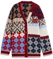 (Women) WEEKEND MaxMara FW22 Alpaca Blend Colorblock Knit Cardigan Women Blue Back to School. 5346052906003-FIORIRE (Women) WEEKEND MaxMara FW22 Alpaca Blend Colorblock Knit Cardigan Women Blue Back to School. 5346052906003-FIORIRE