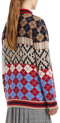 (W) 위켄드 막스마라 FW22 알파카 블렌드 컬러블록 니트 가디건 여성 블루 백투스쿨. 5346052906003-FIORIRE Purchase (W) 위켄드 막스마라 FW22 알파카 블렌드 컬러블록 니트 가디건 여성 블루 백투스쿨. 5346052906003-FIORIRE