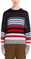 Lookbook (W) WEEKEND MaxMara FW23 海軍藍條紋羊毛針織套頭毛衣。 5366103306-015