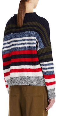 (W) WEEKEND MaxMara 2023秋冬 海军蓝条纹羊毛针织套头毛衣. 5366103306-015 Purchase (W) WEEKEND MaxMara 2023秋冬 海军蓝条纹羊毛针织套头毛衣. 5366103306-015