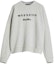Order (W) WEEKEND MaxMara Baju Panas Logo Cetakan Crewneck Wanita Kelabu. 5921033706001-HOT