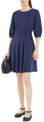 (W) ウィークエンド マックスマーラ ジャンボ 無地 半袖 ミニドレス レディース ネイビー 5621074206011-JUMBO Purchase (W) ウィークエンド マックスマーラ ジャンボ 無地 半袖 ミニドレス レディース ネイビー 5621074206011-JUMBO