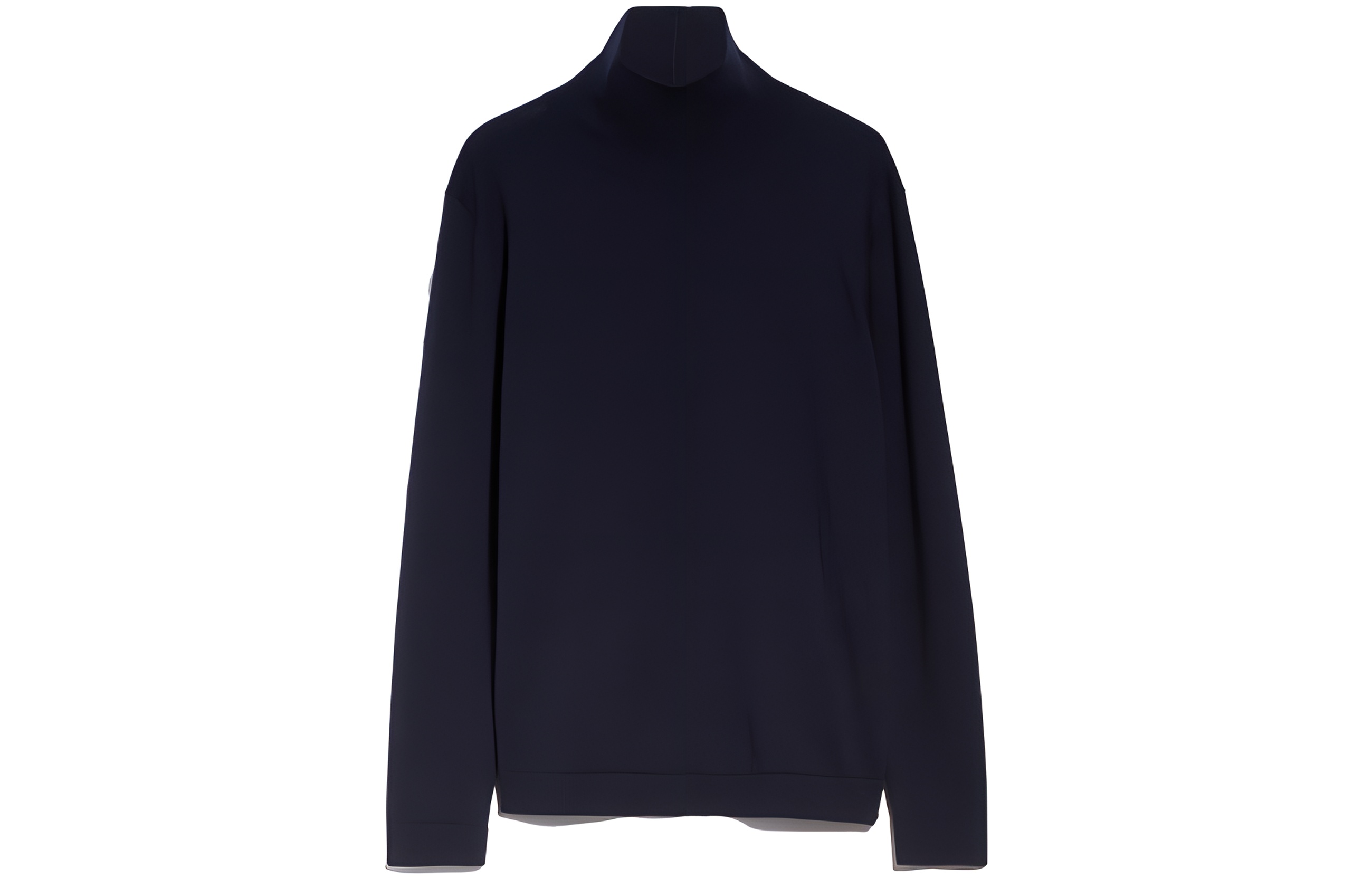 (Women) WEEKEND MaxMara Kiku Series Silk Wool Turtleneck Sweater Women’s Navy Blue. 5366013306005-KIKU