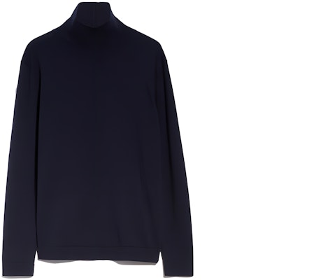 (W) ウィークエンドマックスマーラ 菊シリーズ 絹ウール タートルネックセーター レディース ネイビーブルー 5366013306005-KIKU Buy (W) ウィークエンドマックスマーラ 菊シリーズ 絹ウール タートルネックセーター レディース ネイビーブルー 5366013306005-KIKU