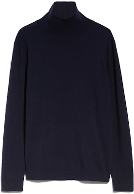 (W) ウィークエンドマックスマーラ 菊シリーズ 絹ウール タートルネックセーター レディース ネイビーブルー 5366013306005-KIKU Order (W) ウィークエンドマックスマーラ 菊シリーズ 絹ウール タートルネックセーター レディース ネイビーブルー 5366013306005-KIKU