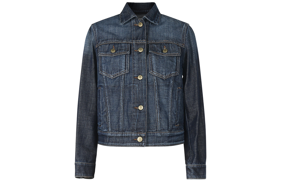 Order (W) WEEKEND MaxMara Malizia Jaket Denim Crop Biru Katun. 5041102706009-MALIZIA