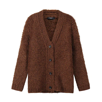 (Women) WEEKEND MaxMara Molveno Knitted Sweater for Women in Dark Camel. 5346032306002-MOLVENO