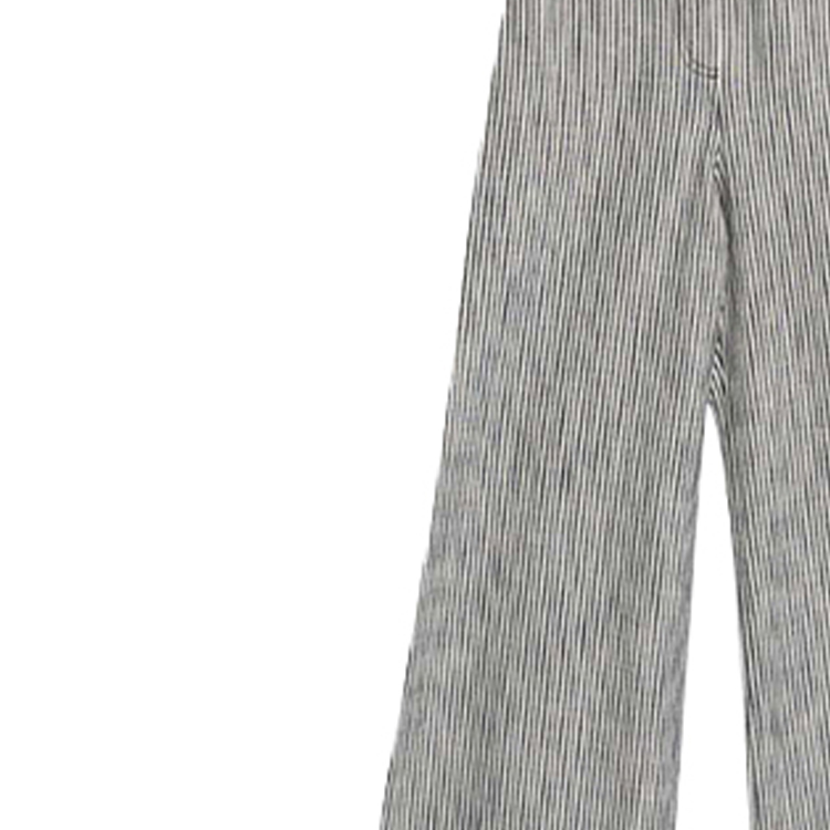 Details for (W) WEEKEND MaxMara Celana Panjang Lebar Garis-Garis Navy Blue Wanita. 5131062706001-OVE