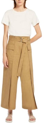 (W) 위켄드 맥스마라 피나이데 카키 하이웨이스트 와이드레그 캐주얼 팬츠. 5131154206003-PINIDE Lookbook (W) 위켄드 맥스마라 피나이데 카키 하이웨이스트 와이드레그 캐주얼 팬츠. 5131154206003-PINIDE