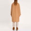 Shop (W) WEEKEND MaxMara Ragione Coat Coklat Longgar dengan Desain Kerah 5016171306002-RAGIONE