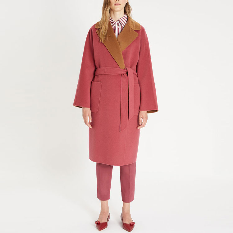 Lookbook (W) WEEKEND MaxMara 双面羊毛大衣 酒红色 5016031906017-RAIL