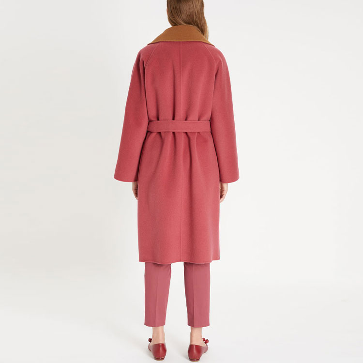 Shop (W) WEEKEND MaxMara 双面羊毛大衣 酒红色 5016031906017-RAIL