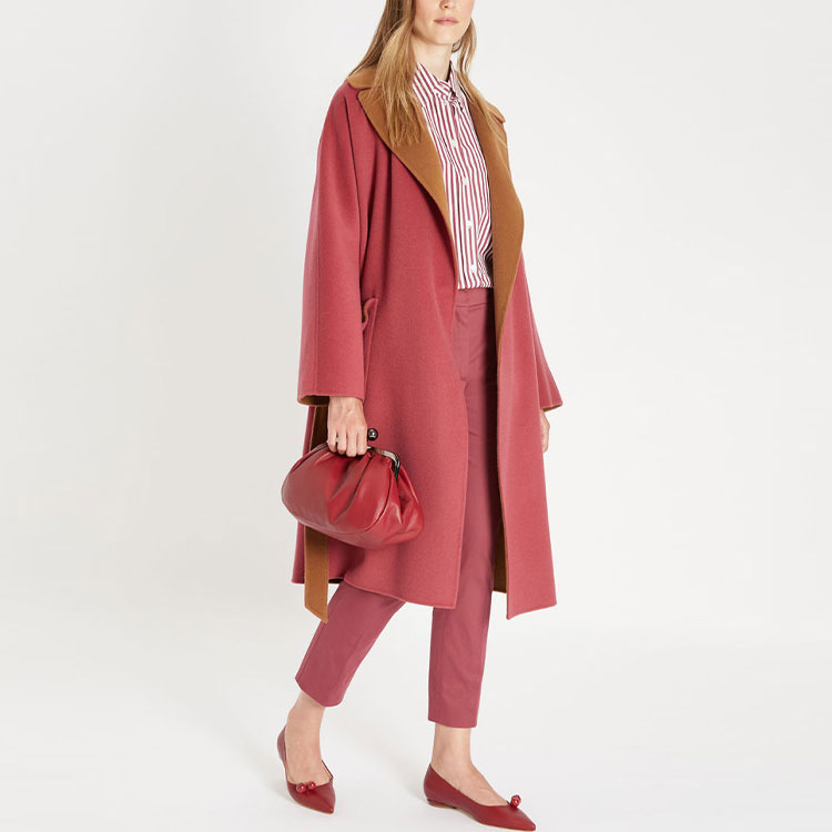 Purchase (W) WEEKEND MaxMara 双面羊毛大衣 酒红色 5016031906017-RAIL