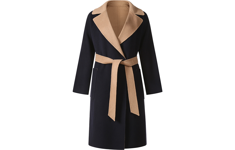 Order (W) WEEKEND MaxMara RAIL 双面羊毛中长大衣 海军蓝 5016031906014-RAIL