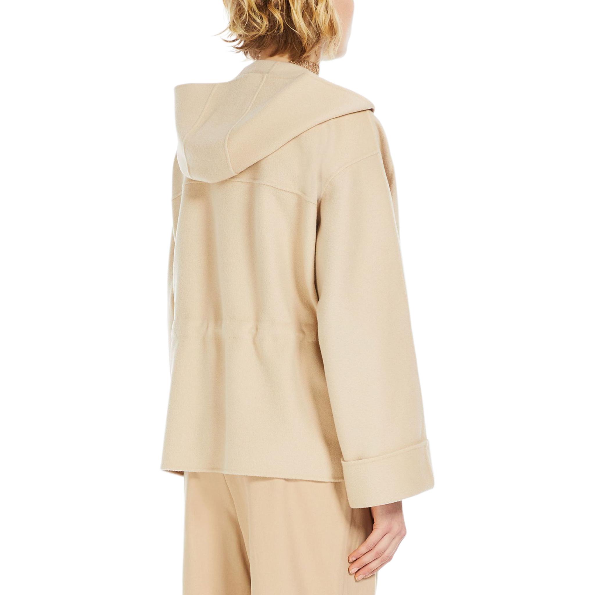 (Women) WEEKEND MaxMara Rango Hooded Wool Parka Beige  Long Sleeve Coat 5081054106031-RANGO 圖 5