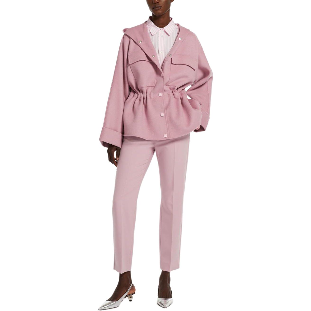 (Women) WEEKEND MaxMara Rango Hooded Wool Parka Pink  Loose-Fit Coat. 5081054106049-RANGO 圖 3