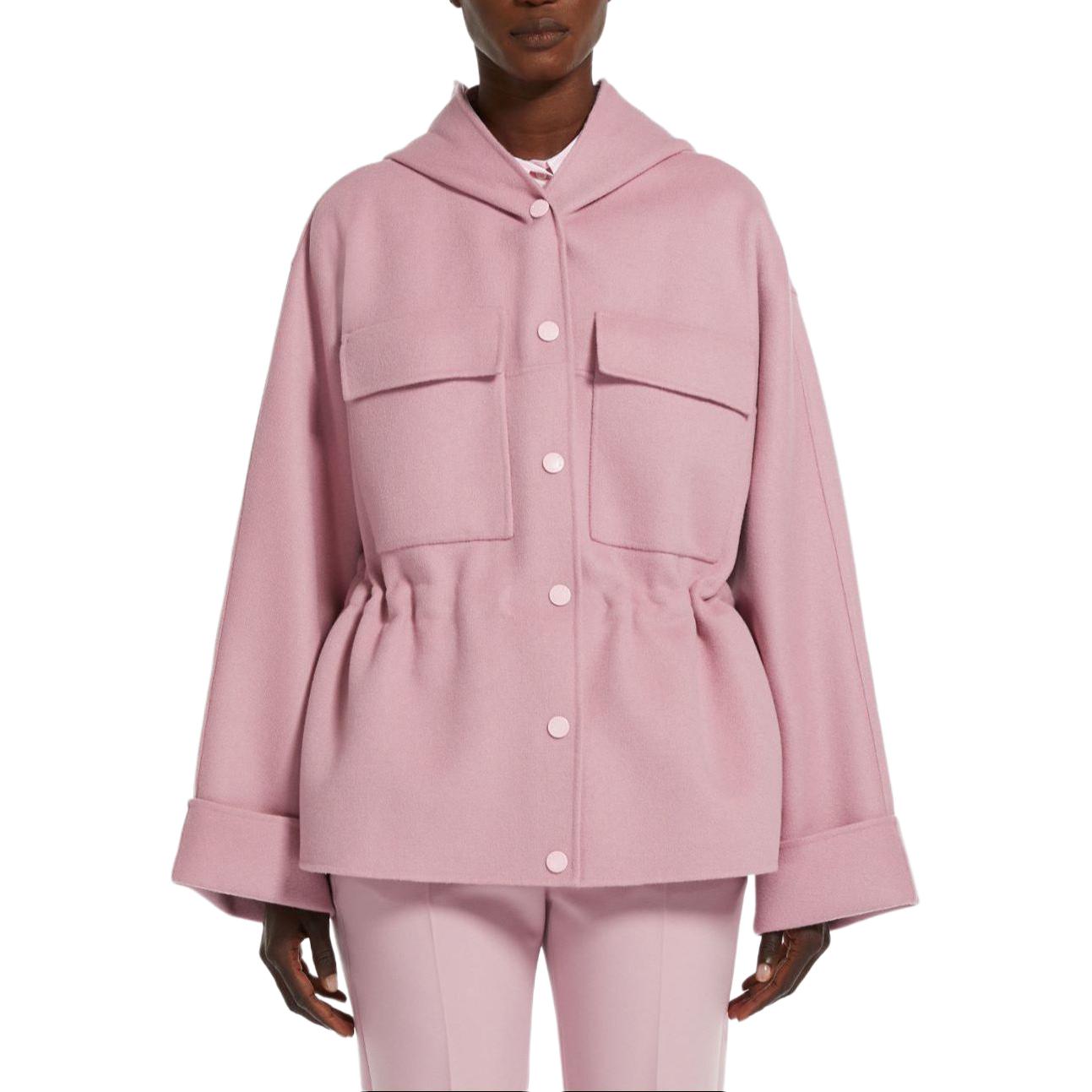 (Women) WEEKEND MaxMara Rango Hooded Wool Parka Pink  Loose-Fit Coat. 5081054106049-RANGO 圖 4
