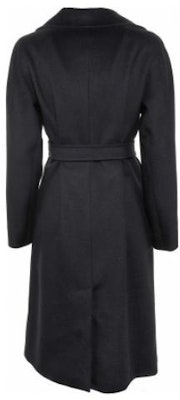 (W) WEEKEND MaxMara Resina 黑色中长款腰带长袖大衣 50160123600013-RESINA Lookbook (W) WEEKEND MaxMara Resina 黑色中长款腰带长袖大衣 50160123600013-RESINA