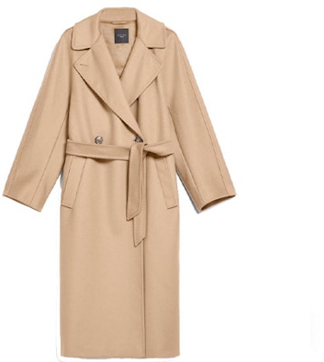 (W) WEEKEND MaxMara Resina Mantel Wol Klasik Tie Panjang Sedang Warna Camel. 5016020306006-RESINA Order (W) WEEKEND MaxMara Resina Mantel Wol Klasik Tie Panjang Sedang Warna Camel. 5016020306006-RESINA