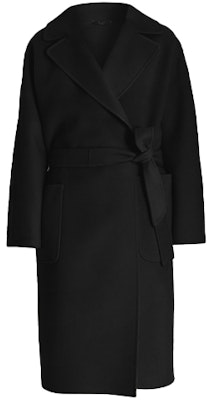 (W) WEEKEND MaxMara ROVO 黑色羊毛中长款腰带休闲外套 5016081906013-ROVO Buy (W) WEEKEND MaxMara ROVO 黑色羊毛中长款腰带休闲外套 5016081906013-ROVO