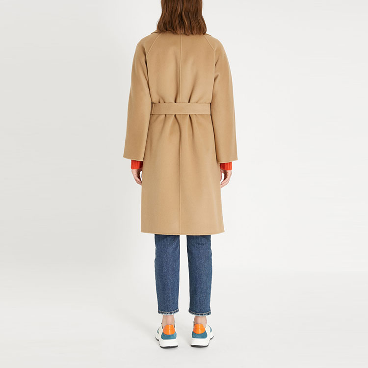 Purchase (W) 위켄드 맥스마라 로보 카멜 벨티드 루즈핏 코트 칼라 디자인. 5016081906016-ROVO