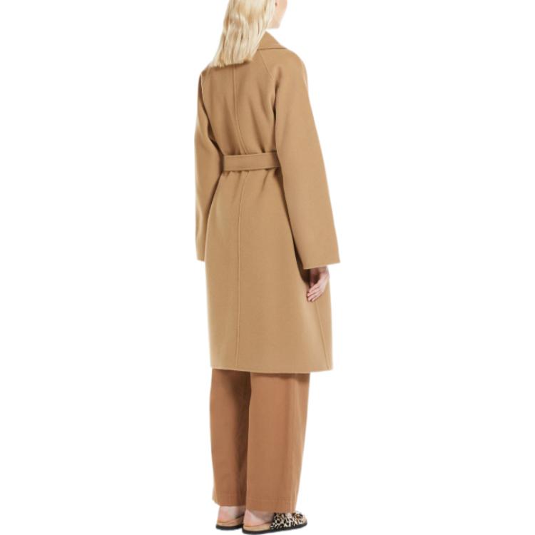 Shop (W) 週末MaxMara Rovo駝色系帶長版外套。 5016032906016-ROVO