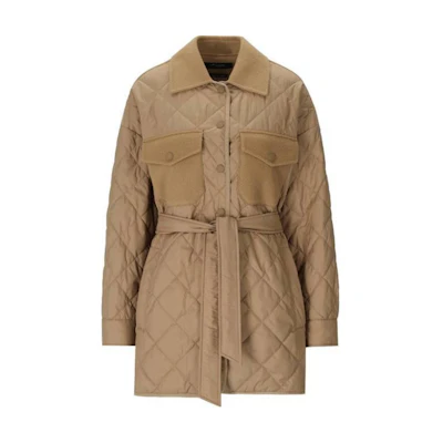 (Women) WEEKEND MaxMara SS23 Beige Slim Fit Button Long Sleeve Jacket. 2354860239600012