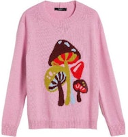 (Women) WEEKEND MaxMara SS23 Pink Mushroom Embroidered Long Sleeve Sweater Women. 2353662139600001 (Women) WEEKEND MaxMara SS23 Pink Mushroom Embroidered Long Sleeve Sweater Women. 2353662139600001