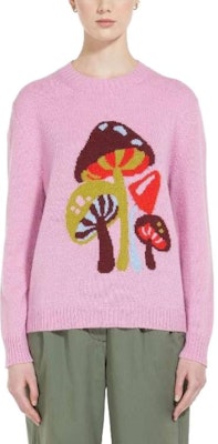 (W) 위켄드 막스마라 SS23 핑크 버섯 자수 긴팔 스웨터 여성. 2353662139600001 Lookbook (W) 위켄드 막스마라 SS23 핑크 버섯 자수 긴팔 스웨터 여성. 2353662139600001