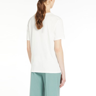 (W) WEEKEND MaxMara Talento 字母印花白色休閒女T恤 5971013706-008 Purchase (W) WEEKEND MaxMara Talento 字母印花白色休閒女T恤 5971013706-008