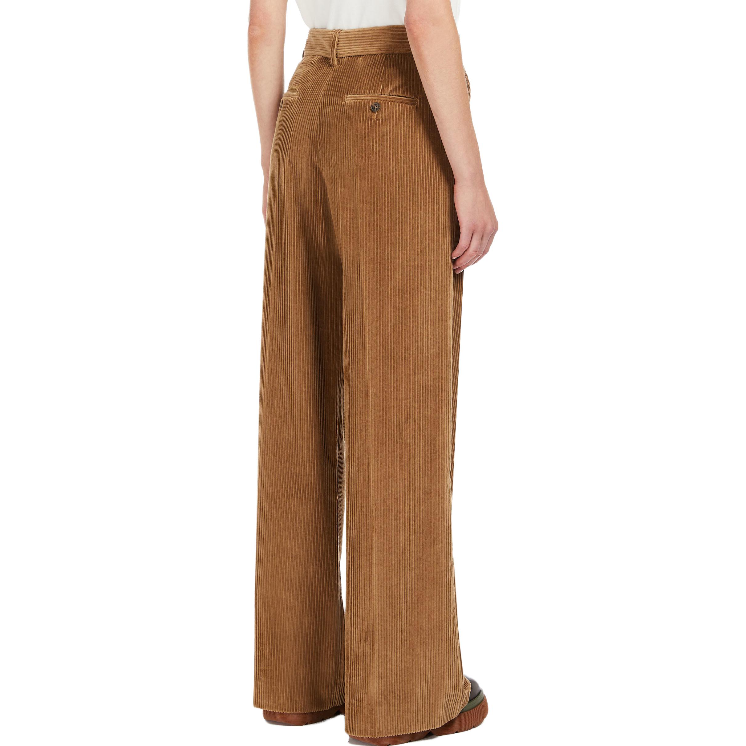 Purchase (W) 周末MaxMara Tania棕色拉链直筒休闲裤女款 5136043306006-TANIA