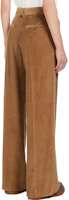 Purchase (W) WEEKEND MaxMara Tania 棕色拉鍊直筒休閒長褲 女款 5136043306006-TANIA
