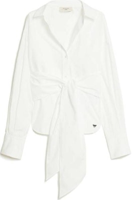 (W) 위켄드 맥스마라 토린 플리츠 브이넥 슬림핏 화이트 셔츠 여성용 5116074106001-TORIN Order (W) 위켄드 맥스마라 토린 플리츠 브이넥 슬림핏 화이트 셔츠 여성용 5116074106001-TORIN