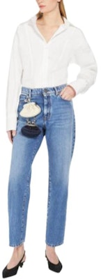 (W) 위켄드 맥스마라 토린 플리츠 브이넥 슬림핏 화이트 셔츠 여성용 5116074106001-TORIN Lookbook (W) 위켄드 맥스마라 토린 플리츠 브이넥 슬림핏 화이트 셔츠 여성용 5116074106001-TORIN