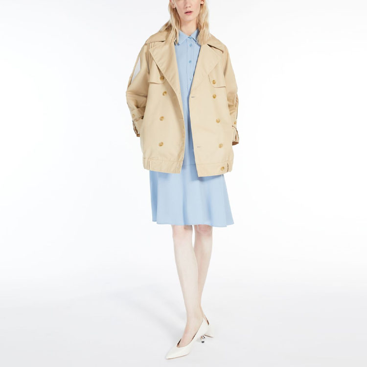 Lookbook (W) ウィークエンド マックスマーラ バルス ブルー 長袖 シャツカラー ドレス 5221113706011-VALS