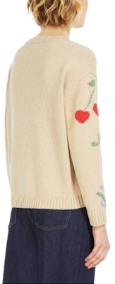 (W) 위켄드 막스마라 진가로 코튼 자수 프린트 크루넥 스웨터 베이지 여성. 5361204106001-ZINGARO Shop (W) 위켄드 막스마라 진가로 코튼 자수 프린트 크루넥 스웨터 베이지 여성. 5361204106001-ZINGARO