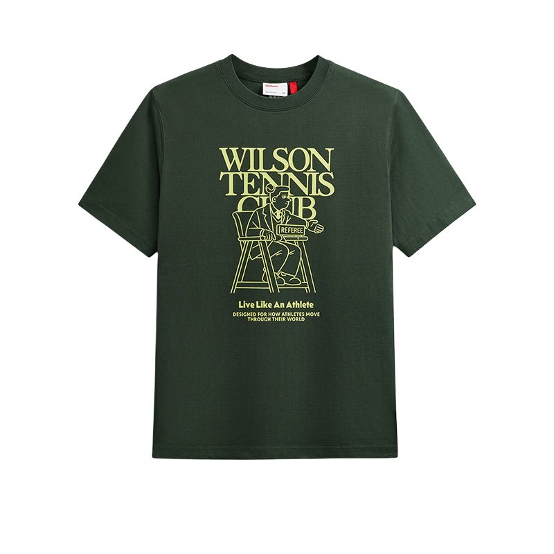 Wilson 110th Anniversary Graphic Knit Loose Fit Crew Neck T-Shirt Men. WM20076432