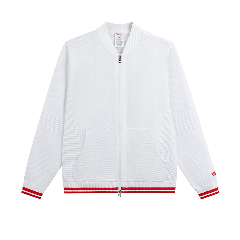 Wilson CLUB SPORTS Series Breathable Knit Baseball Jacket with Zipper WM00445511