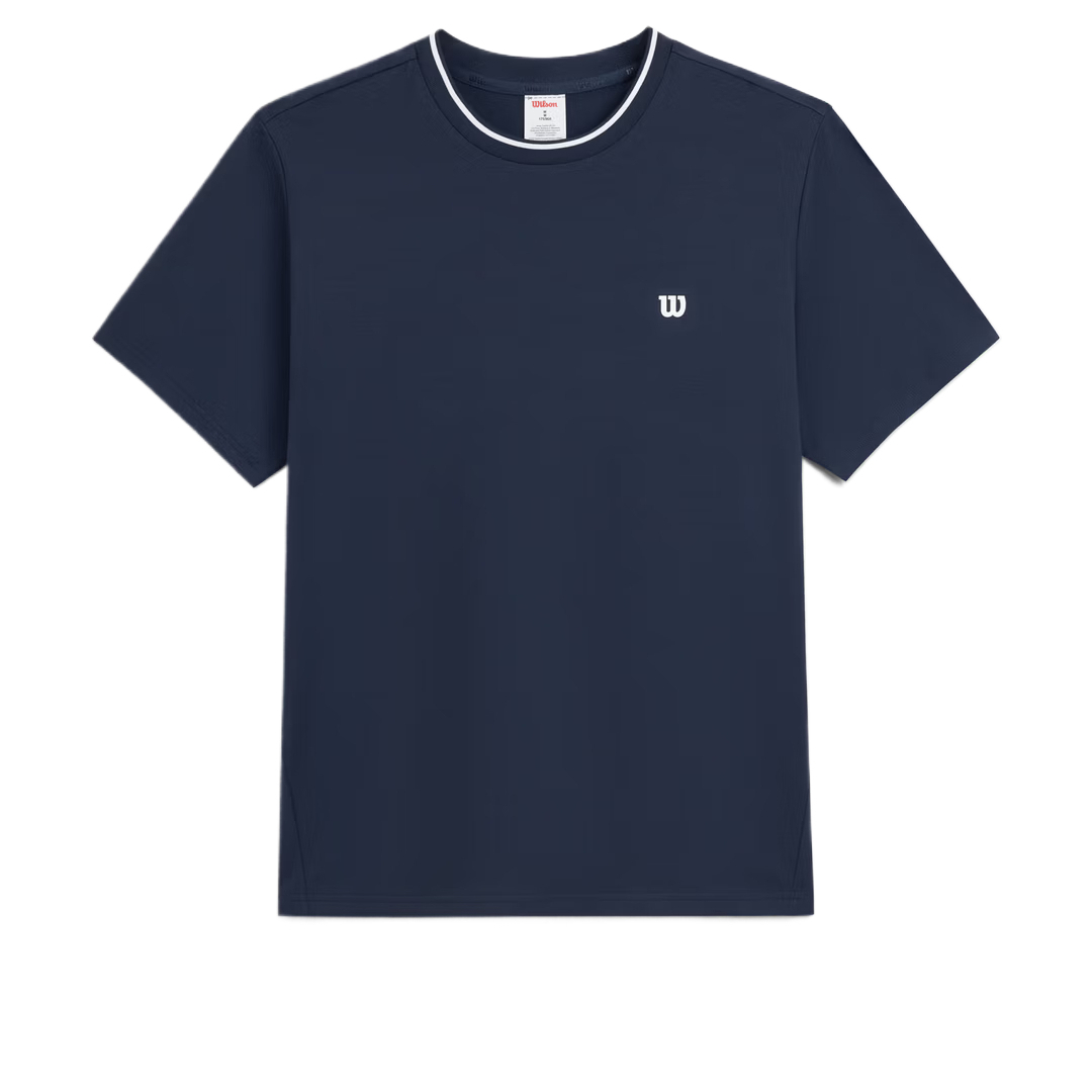 Wilson SS26 Moisture-Wicking Quick-Dry Tennis Shirt Crewneck Plain WN00107U001