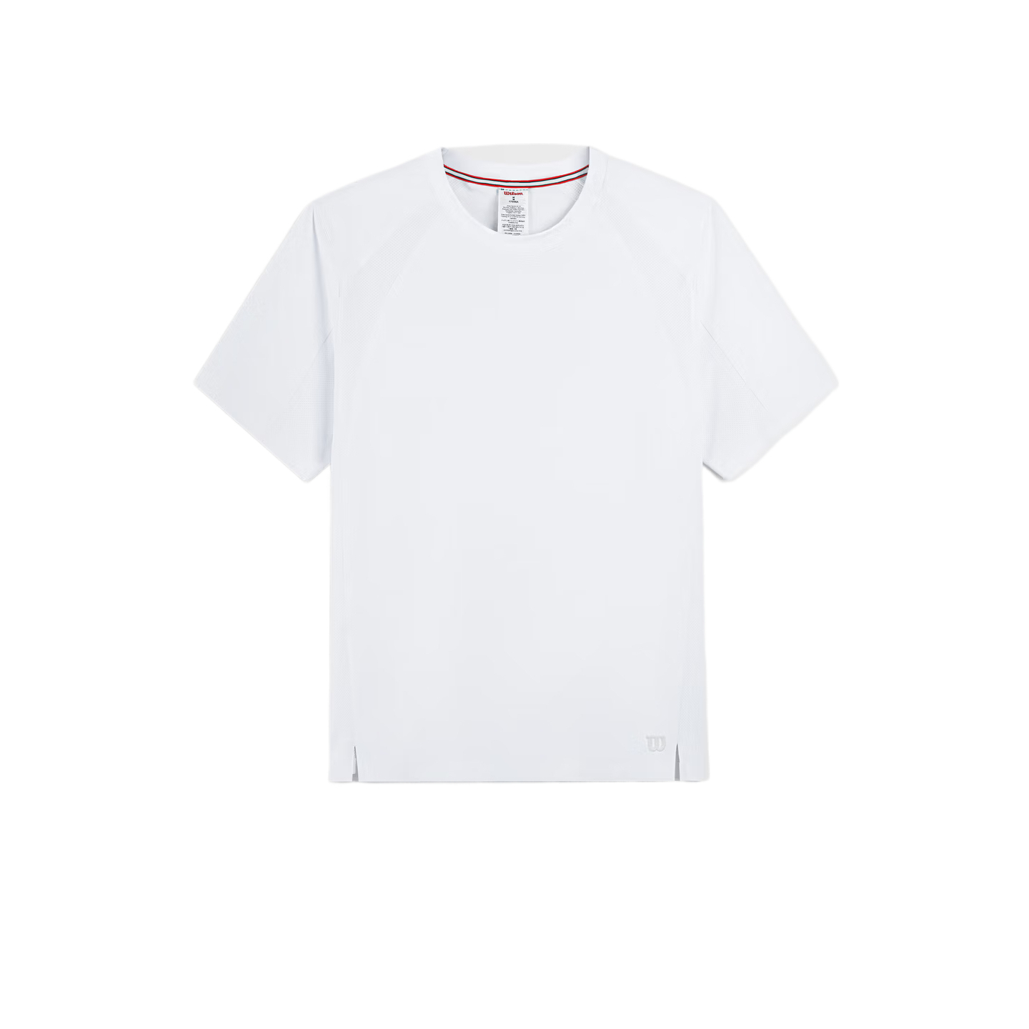 Wilson SS26 Tennis Shirt - Moisture-Wicking, UV Protection, Solid Color WN00018