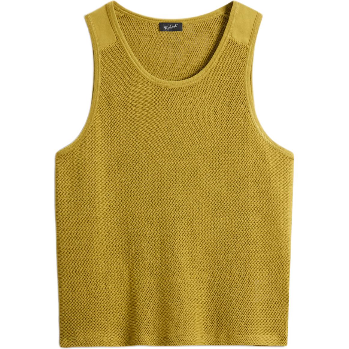WOOLRICH SS25 Yellow Cotton Mesh Knit Vest CFBLTE0166MRUT4101-6634