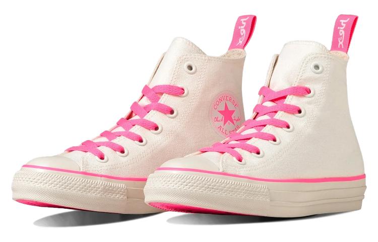 (W) X-girl Converse All Star Hi 'White/Pink' 圖 3