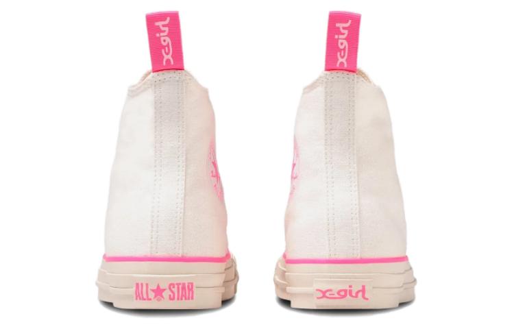 (W) X-girl Converse All Star Hi 'White/Pink' 圖 5