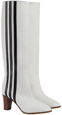 (Women) x adidas Gucci 73mm Knee-High Boots White Leather 715584-BKOU0-9045 Lookbook (Women) x adidas Gucci 73mm Knee-High Boots White Leather 715584-BKOU0-9045