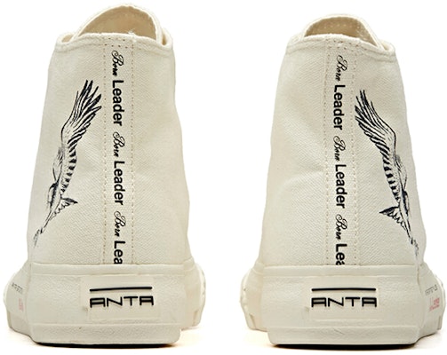 (W) Anta x Robert Geller Life Series Sneakers Canvas Tinggi 'Eagle White Black' 12948680-12 Shop (W) Anta x Robert Geller Life Series Sneakers Canvas Tinggi 'Eagle White Black' 12948680-12