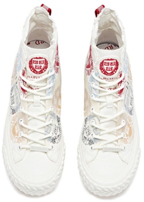 安踏 哈佛聯名 高幫 帆布鞋 女款 白色 Shop 安踏 哈佛聯名 高幫 帆布鞋 女款 白色