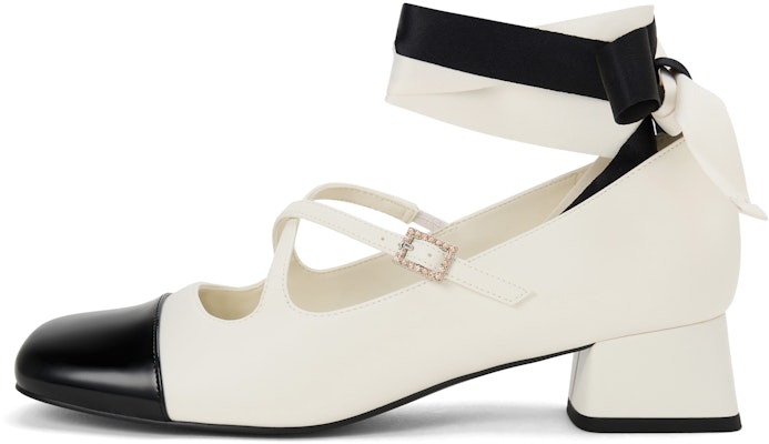 CHARLES&KEITH 王者榮耀聯名系列 PU 小喬款芭蕾舞鞋 粗跟 高跟鞋 3.6cm 女款 3