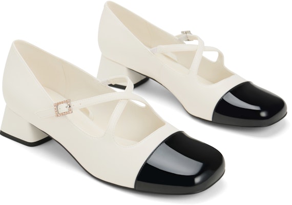 CHARLES&KEITH 王者榮耀聯名系列 PU 小喬款芭蕾舞鞋 粗跟 高跟鞋 3.6cm 女款 4
